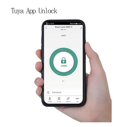 Smart Lock  Office Door Biometric Fingerprint Unlocking With Tuya Wifi for Inner Door and Wooden Door