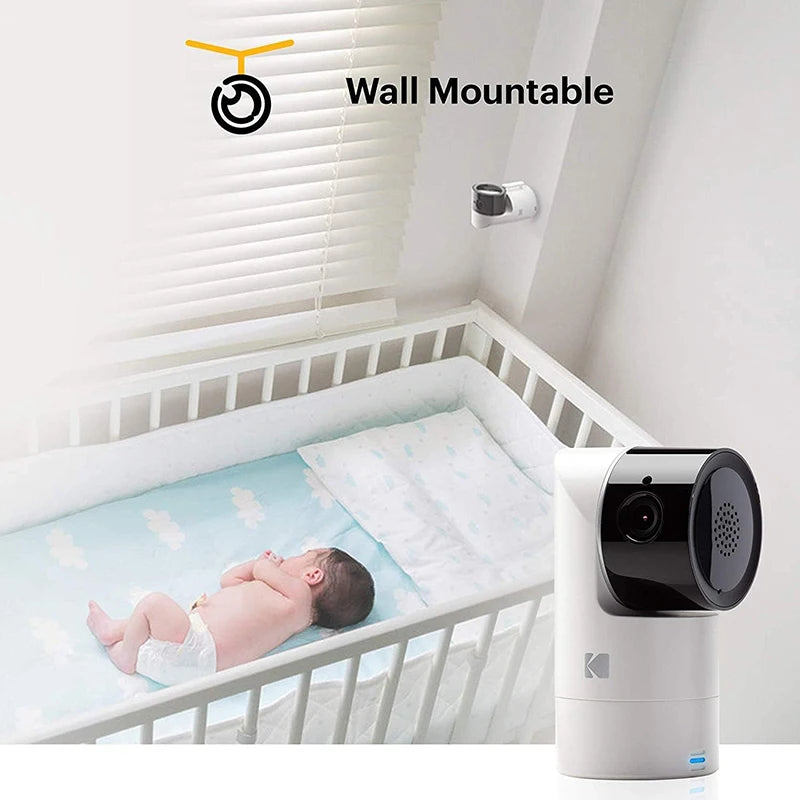Video Baby Monitor and Mobile App for Kodak C525 HD Baby Camera 5 Inch HD Parent Unit Infrared Night Vision Wireless