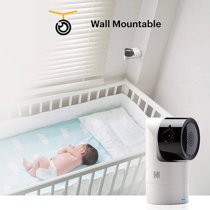 Video Baby Monitor and Mobile App for Kodak C525 HD Baby Camera 5 Inch HD Parent Unit Infrared Night Vision Wireless