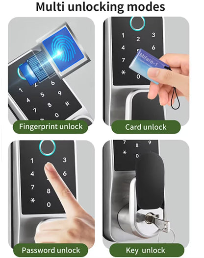 Waterproof Smart Door Lock Biometric Fingerprint Security Door Lock WiFi Digital TTlock Smart Lock for Home Hotel Office School