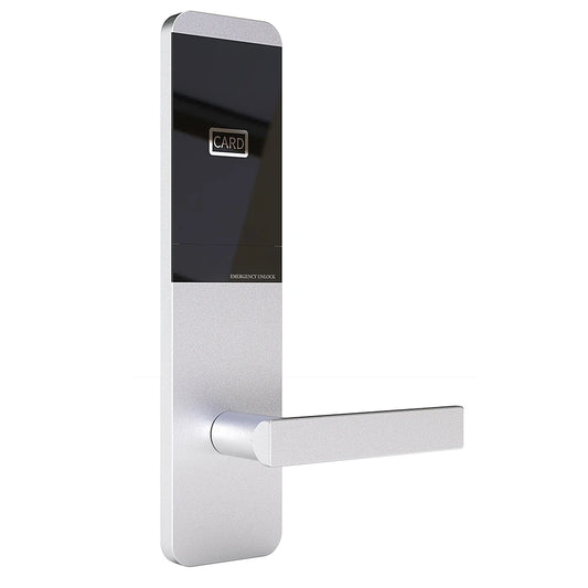 Hotel Handle Lock Unlock Way RFID Card Key As a Part of System with Energy Saving Switch Encoder Data Collector and Computer