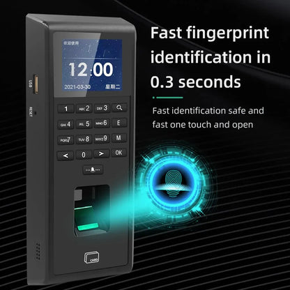 Biometric Fingerprint Employee Time Attendance Machine Access Control RFID Card 125KHZ Standalone Keypad TCP/IP or USB Port