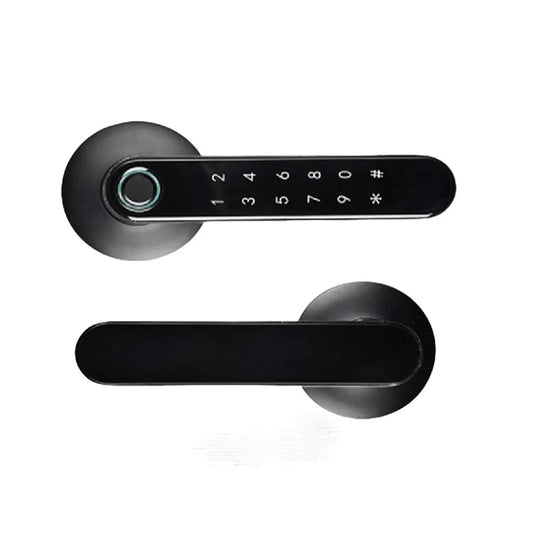 Handle Smart Lock for Inner Door with Unlock Ways Biometric Fingerprint Password TUYA APP Keyless