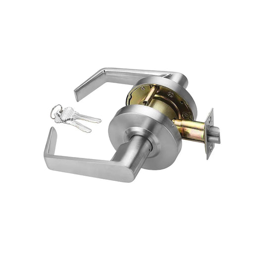 Modern Heavy Duty Zinc Alloy Key Handle Lock Set Door Lever Lock for Toilet Room Wash Bath Store and Closet with UL Certificate