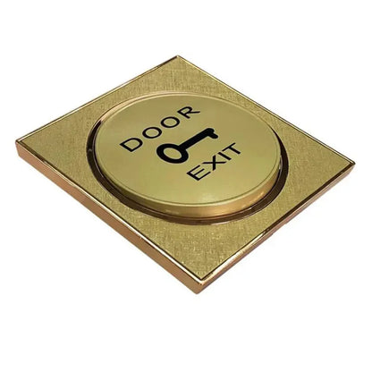 12V 24V  Golden Color Access Control Switch Exit Button Touch Switch for Electronic Lock