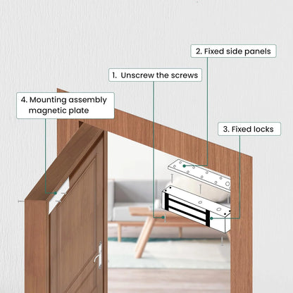 600LBs/280KG  Holding Force Electromagnetic Lock for Door Access Control System,Electric Lock for Gate Single Door 12V