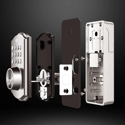 Electronic Fingerprint Smart Door Lock with Key Unlock Way Keypad Smart Deadbolt Lock for Hotel Home Apartment and Home Door