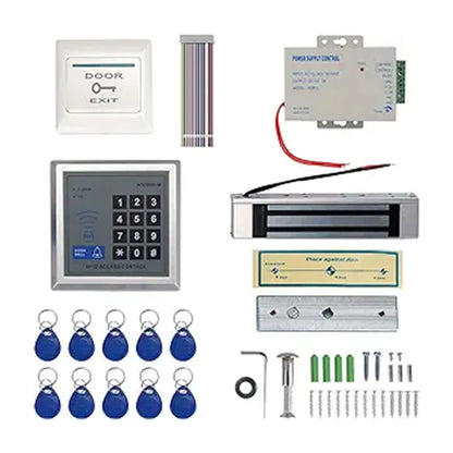 Access Control System Kit with 280kg Electric Magnetic Lock 110-240V AC to 12v DC 3A 36w Power Supply Entry Keypad EXIT Button