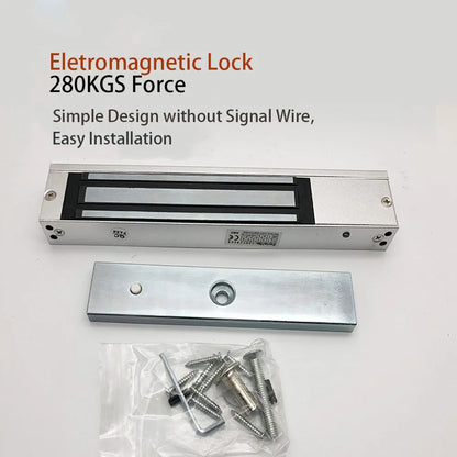 600LBs/280KG  Holding Force Electromagnetic Lock for Door Access Control System,Electric Lock for Gate Single Door 12V
