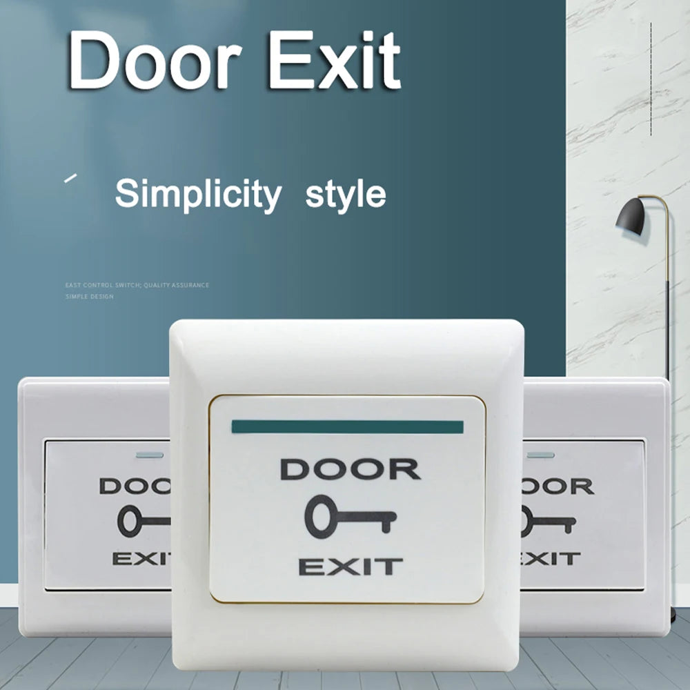 Simple Door Exit Switch Button for Access Control with Night Light Plastic Good Price Directly From Factory