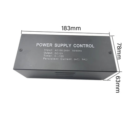 DC Power Switching Power Supply 12V5A for Access Control, EM Lock,CCTV,UPS,with Backup Li Battery