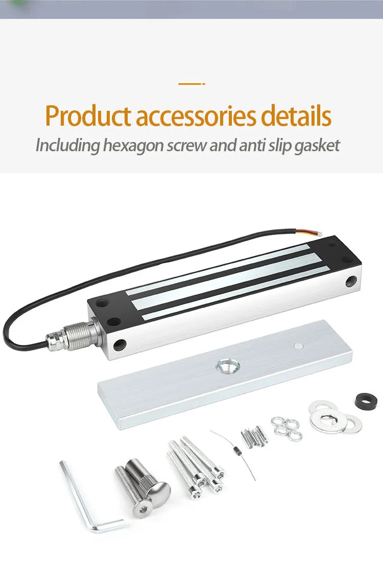 Custom Electromagnetic Lock With 500KGS Holding Force Anti-Acid Salt Waterproof for Seaside High Humidity Environment House Door