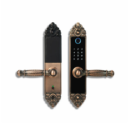 TT Lock With Handle Copper Alloy Unlock Way TT Lock Fingerprint Passcode IC Card Key for Home Hotel Office School