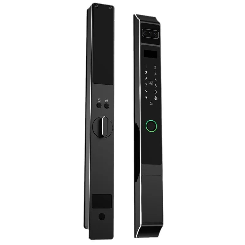Face ID Fully Automatic Waterproof Outdoor Tuya Wifi Lock Aluminum Smart Sliding Door Lock Slim Fingerprint Electronic Lock