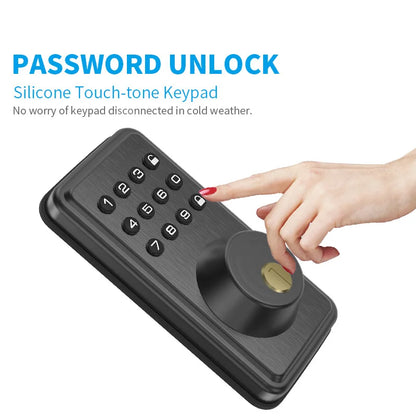 American Standard Door Lock Silicone Touch Tone Keypad Password Key Smart Deadbolt Door Lock