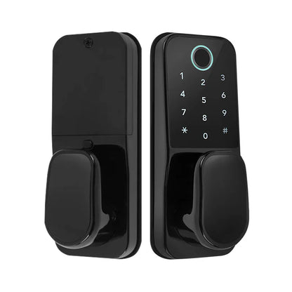 TTlock App Smart Lock Zinc Alloy Electronic Fingerprint Passcode IC Card Smart Deadbolt Lock for Home Hotel Office School
