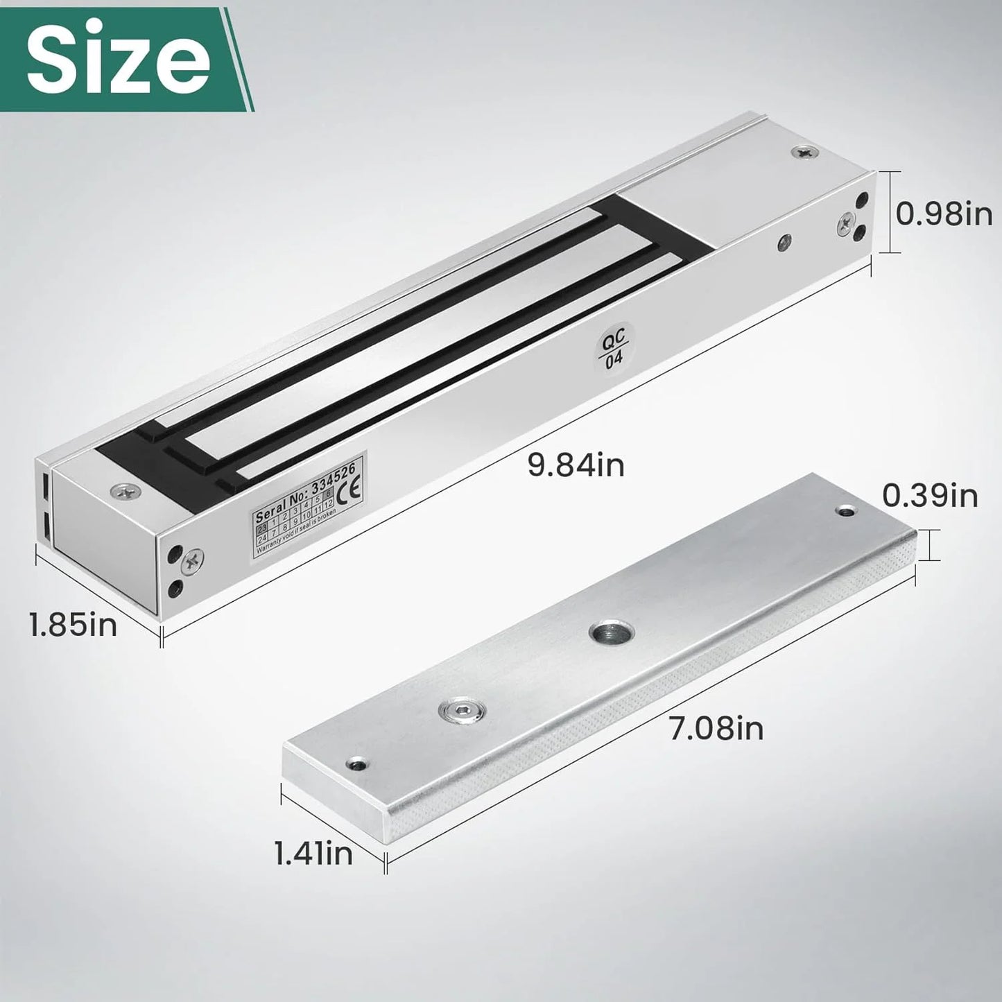 600LBs/280KG Holding Force Electromagnetic Door Lock Customization for Access Control System From TDM China Factory Manufacturer