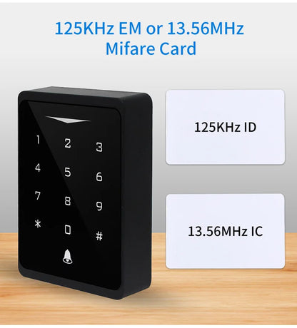 2.4G WIFI Tuya Standalone Access Control Keypad with Doorbell Functions Passcode Keyless Touch Keypad Access Controller