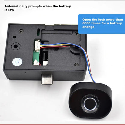 Mini Intelligent Electric Smart Fingerprint Drawer Lock Tuya Smart Small Fingerprint Cabinet Lock One Touch Work