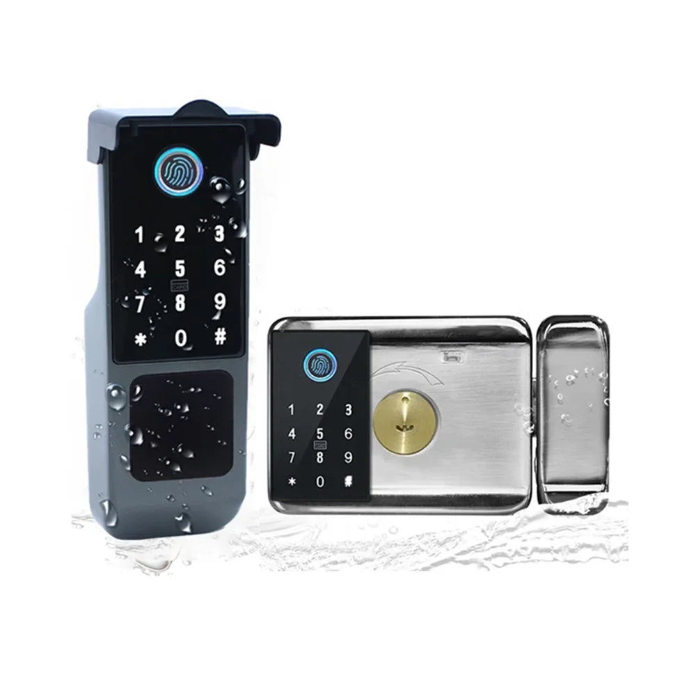 Tuya Wifi TT Blue Tooth Smart Lock with Remote Control Fingerprint and Mechanical Key Unlocking Way for Apartment Office School