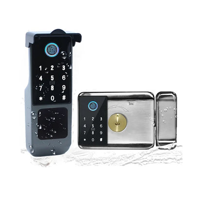 Tuya Wifi TT Blue Tooth Smart Lock with Remote Control Fingerprint and Mechanical Key Unlocking Way for Apartment Office School