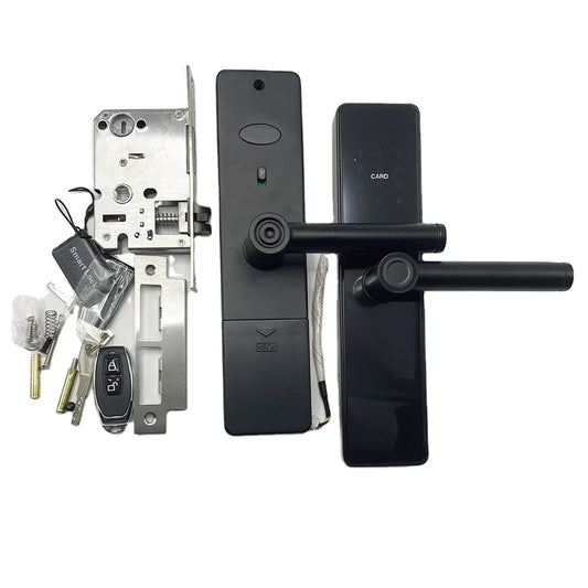 Tuya App Handle Smart Lock With Remote Control Fingerprint Mechanical Key and Passcode Unlocking Way for Apartment Office School