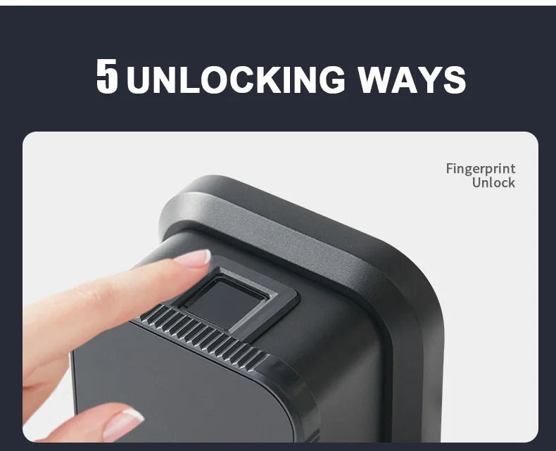 Biometric Fingerprint TT Lock Knob Lock with Password RFID Card and Key Unlock Way for Office Hotel Apartment Home School Door