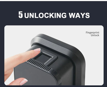 Biometric Fingerprint TT Lock Knob Lock with Password RFID Card and Key Unlock Way for Office Hotel Apartment Home School Door