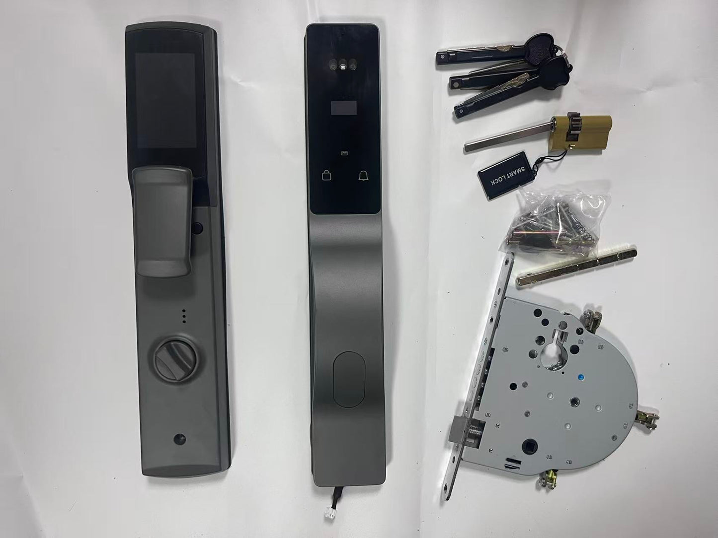 Palm ID Security Tuya Wifi Digital 3D Face Recognition Smart Door Lock for Aluminum Anti-theft Door