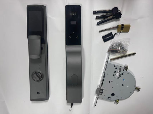 Palm ID Security Tuya Wifi Digital 3D Face Recognition Smart Door Lock for Aluminum Anti-theft Door