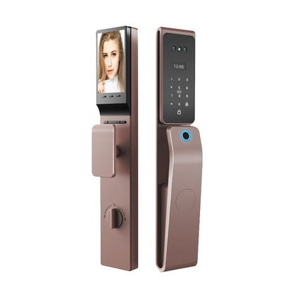 Waterproof Face Recognition Door Lock Security Outdoor Active Intercom Camera Home Main Door Lock TDM-C60