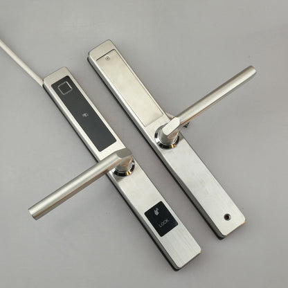 Security Electronic Handle Digital Inteligentes TUYA Wifi Keyless Smart Lock Fingerprint for Metal Door TDM-CN330