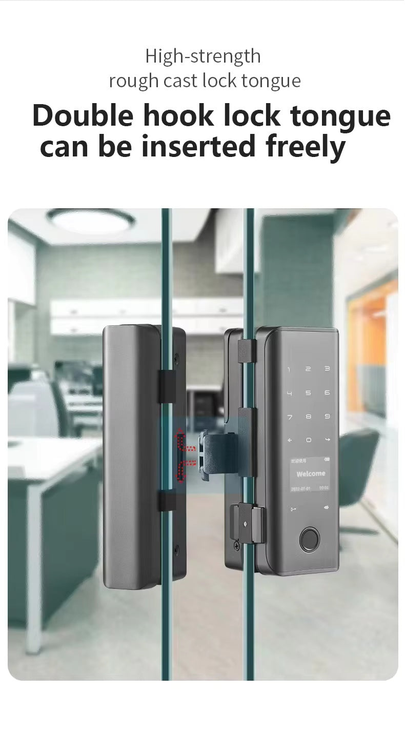 Digital Sliding Smart Glass Door Lock TUYA WiFi  APP Control for Office Apartment Resident House TDM-G20