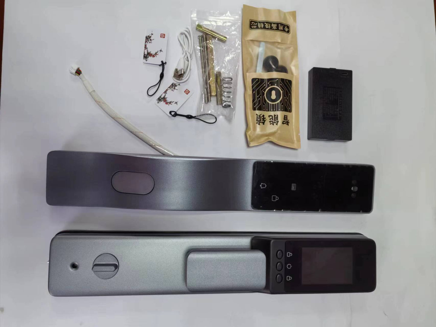 Palm ID Security Tuya Wifi Digital 3D Face Recognition Smart Door Lock for Aluminum Anti-theft Door