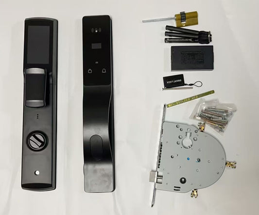 Palm ID Security Tuya Wifi Digital 3D Face Recognition Smart Door Lock for Aluminum Anti-theft Door