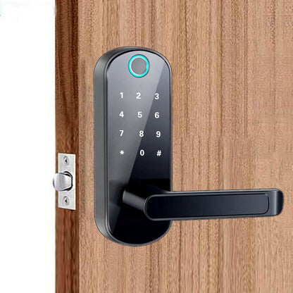 Handle Smart Lock  with Keypad Fingerprint and Tuya Wifi